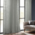 HPD Half Price Drapes Premium Heavy Faux Linen Curtains, 1 Panel, 50W x 108L Light Filtering Ash Grey Window Curtains