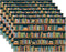 Bookshelf Placemats Set of 6,Library Book Place Mats Heat Resistant Washable Non-Slip