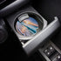 Small Car Coasters for Cup Holders - 2.65" Absorbent Ceramic Stone for Drinks, Ocean Theme Pattern