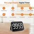 VOCOO Magnetic Kitchen Timer for Cooking with Count Up Countdown, Digital Timer Battery Powered with Large Display, 2 Brightness and Volume Levels for Classroom, Teacher, Kids (Dark Black) by VOCOO