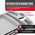 Bakken Swiss Cookie Sheet 3 Piece Set - Non-Stick Stackable Baking Pans with Deluxe Ceramic Coating