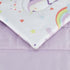 5-Piece Set Amazon Basics Soft, Easy-Wash Microfiber Kid's Bed-in-a-Bag Bedding with Sheet and Comforter, Twin, Unicorn