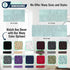 ITSOFT Plush Microfiber Non Slip Bath Rug, Absorbent Machine Washable Chenille Mat (Spa Blue, 14x22)