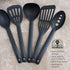 Fox Run Nylon Utensil Set, Ladle, Slotted Spoon, Spoon, Turner, and Spatula