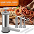 Saihisday 4 2LB Household Sausage Stuffer, Homemade Sausage-Maker Tool Sausage Stuffer Machine Stainless Steel Vertical