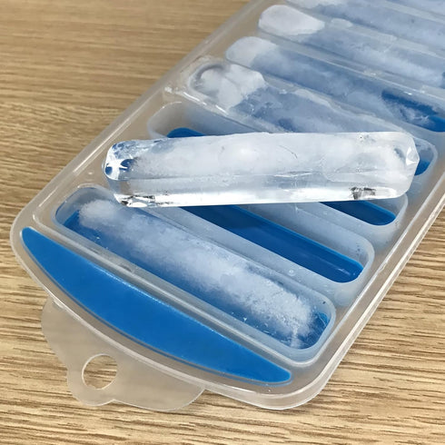 Ozera 4 Pack Ice Cube Trays - Narrow Water Bottle Ice Cube Tray Stick, Silicone for Freezer