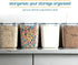 Flour Sugar Storage Containers (5.3L/4pk), Large Food Storage Containers with Lids Airtight for Kitchen Pantry