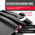Bakken Swiss Cookie Sheet 3 Piece Set, Non-Stick Stackable Baking Pans with Gray Deluxe Ceramic Coating, Dishwasher Safe
