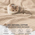Kozyhvn 6 50"x70" Layers Cotton Muslin Blankets, Lightweight Cotton Throw, Cooling Soft Throw Blanket for Year-Round