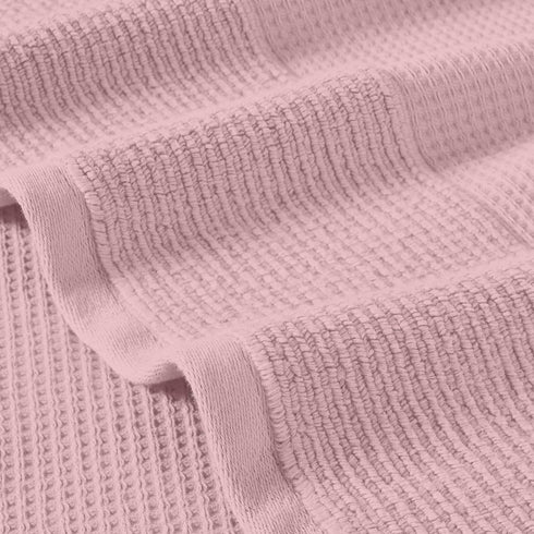6-Piece Set Modern Threads Waffle-Rib Towel Premium Cotton Bath Towels, Ultra-Absorbent & Soft, Elegant Waffle Texture