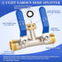EJW 2 2 3/4 Inch Way Faucet Splitter,Double Hose Connector,Garden Hose Splitters, Hose Splitter Way, Two way Hose Bib