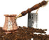 The Silk Road Trade 6 oz) Hammered PC Series (Small- fl - Thickest Solid Copper Engraved Turkish Greek Arabic Coffee