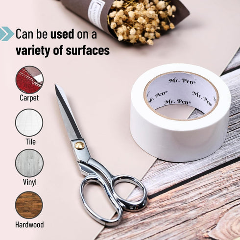 Mr. Pen Carpet Tape, 2” x 11 Yards, Double Sided Rug Tape for Area Rugs on Hardwood Floors