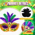 Mardi Gras Magnets Decorations, Refrigerator Magnets for Kitchen, Carnival Fridge Stickers and Dishwasher Cover