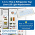 2024 Refrigerator Main LED Light for Whirlpool Models, WRS325FDAM02, WRS325FDAM04, WRS322FDAM04