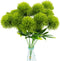 Uieke 10 Pcs Dandelion Artificial Flowers, Fake Plants Bouquet for Home Decoration, Wedding Decor, Green