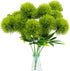 Uieke 10 Pcs Dandelion Artificial Flowers, Fake Plants Bouquet for Home Decoration, Wedding Decor, Green