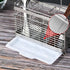 Utensil Holder with 3 Compartments, Stainless Steel Drying Rack, Dish Drainer for Kitchen Counter, Silverware Organizer