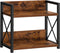 Giikin 2 Tier Countertop Shelf Organizer, Wood Spice Rack for Kitchen, Coffee Counter Shelf Organizer (Brown, S)