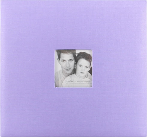 MCS Expandable 10-Page Fabric Scrapbook Album, 12 x 12 Inch Pages, Lilac