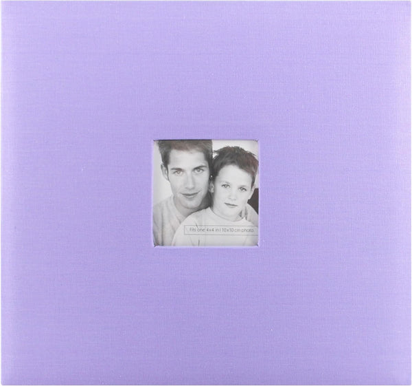 MCS Expandable 10-Page Fabric Scrapbook Album, 12 x 12 Inch Pages, Lilac