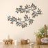 Hotop 2 Pieces Metal Tree Leaf Wall Decor, Vine Olive Branch Leaf Wall Art Wrought Iron Scroll Sculptures
