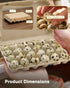 WizzVac 24 50 Pack Grids Pulp Quail Egg Cartons - Paper Pulp Bulk Cartons for Quail Eggs with Stickers and a Pair