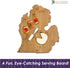 Totally Bamboo Michigan State Shaped Serving & Cutting Board, Large