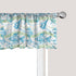 Ambesonne Nautical Window Valance 54" X 18" Marine Ocean Pattern Curtain for Kitchen Bedroom Decor, Mint Blue