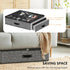 Under Bed Shoe Storage Organizer for Closet - Fits 24 Pairs, Sturdy Underbed Shoe Storage Box Bins, Set of 2