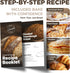 Set Sourdough Starter Kit for Beginners Complete Bread Baking with Banneton Basket, Jar, Lame & Tools Easy Homemade