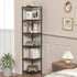 6 54.4" Book Shelf Corner Shelf, Tier Corner Bookshelf Display for Living Room Decor, Standing Shelves Bookcase