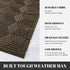 Yimobra Front Entrance Door Mat, All-Season Heavy Duty Outdoor Indoor Floor Mat, 29.5x17 Inch, Beige Brown
