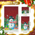 3 Pack Set Preboun Christmas Snowman Bathroom Towels Winter Hand Towels for Xmas Trees Bath Winter Dish Snowman Wash