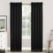 Sun Zero Easton Energy Saving Blackout Curtain Panel, 40" x 63", Black