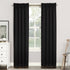 Sun Zero Easton Energy Saving Blackout Curtain Panel, 40" x 63", Black