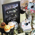 Wedding Photo Booth Props, 8 x 10-Inch Sign, 45 Adhesive Pads, 35 Wooden Sticks for Wedding Backdrop