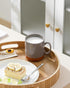 12oz Set 4, MALACASA Ceramic Coffee Mugs of Stackable Coffee Cups with Straight-Sided Design, Mugs for Coffee, Latte