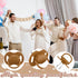 12 Sets 1 12 Geelin Swing Pacifier Baby Shower Games Funny Gender Reveal Games, Include Wooden Sign and Plastic