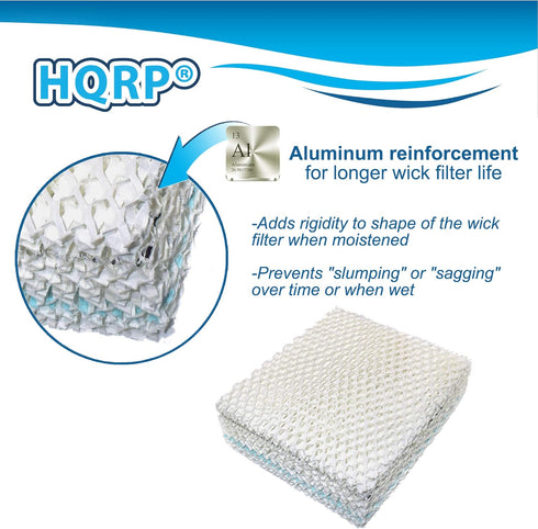 HQRP Wick Filter Replacement for Essick Air AIRCARE 1043, fits EP9 EP9R 800 Series Humidifiers