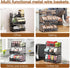Countertop 3 Egg Holder with Dividers & Labels, Tier Stackable Chicken Egg Holder Egg Baskets for Gathering Fresh Eggs