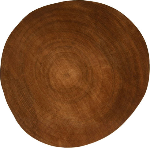 Creative Co-Op Decorative Paulownia Wood Pedestal, Dark Brown