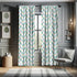 Ambesonne Cactus Window Curtains, Cartoon Prickle Plants in Pots, Lightweight 2-Panel Set with Rod Pocket, Teal Green