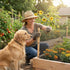 15.7IN 50FT Dog(0.4m 15m) Plastic Wire Mesh Fence Roll, GENNIZZ x Plastic Chicken Wire Mesh, Balcony Garden Floral