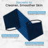 Japanese Exfoliating Washcloth for Back & Body - Charcoal & Silver Ion Exfoliating Towel with Handles - Two-Sided