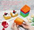 Webake 3.5 Inch Jumbo Baking Cups Reusable Silicone Square Cupcake Liners Non-stick Muffin Mold (Pack of 8)