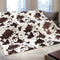 Fleece Blanket King Size, Oversized Soft Plush Cow Print Throw, Full Size