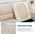 High Stretch Water Repellent Sofa Seat Cushion Covers for RV Dinette, Small Cream Furniture Protector Slip Cover