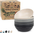 Grow Forward Premium Wheat Straw Bowls Set of 8 - Reusable 20oz Hard Plastic Bowls for Kitchen, Camping, Ramen,