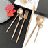 JASHII 18/10 Rose Gold Flatware Rose Gold Silverware Set 304 Stainless Steel Copper Flatware Cutlery Set| 6-Piece Adaline Royal Modern Satin Finish| BEST Birthday Wedding Gift (Rose Gold Matte) by JASHII